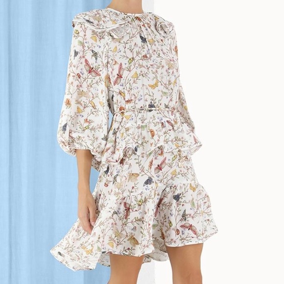Zimmermann Frilled Butterfly Mini Dress - Picture 6 of 10
